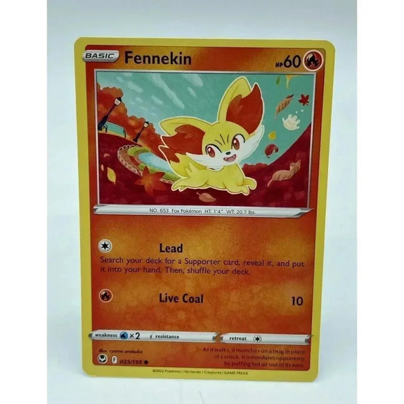 Fennekin‎ 025/195 Silver Tempest Common Non-Holo Pokemon TCG Mint Unplayed - Picture 1 of 6